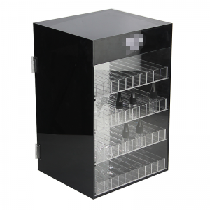 LED black plexiglass E-cigarette cabinet 