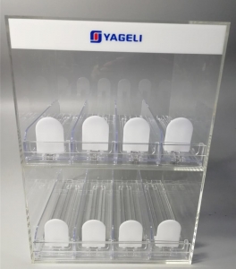 factory wholesale acrylic E-Cigarette Display cabinet with pushers 