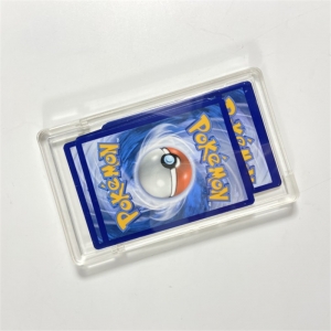 Wholesale acrylic Pokemon Booster card holder box with mgnetic lid 