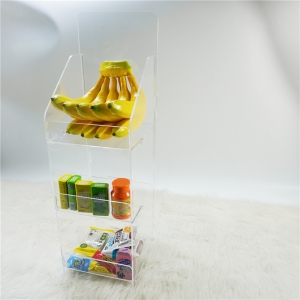 3 tiers clear detachable acrylic retail rack display cabinet 