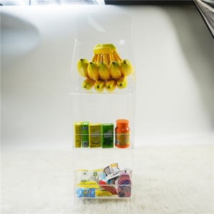 Wholesale 3 tiers clear dismountable acrylic cabinet perspex retail rack 
