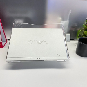 Wholesale clear desktop detachable acrylic laptop stand lucite computer holder 