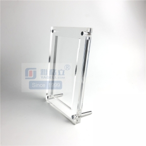Free standing acrylic PSA sports card display with UV filtering cover 