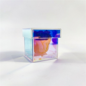 YAGELI new iridescent perspex acrylic eternal rose box 