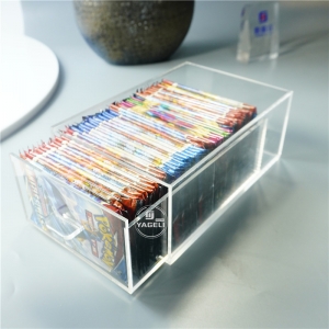 YAGELI new design wholesale Pokemon acrylic booster pack display drawer 