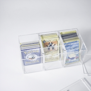 Acrylic English pokemon Acrylic Booster Box Display Case Box 