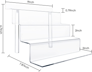 Acrylic Stands for Display,Clear Acrylic Display Stands,4 Steps 