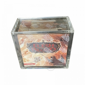 Wholesale flesh and blood booster box acrylic case with magnetic lid 