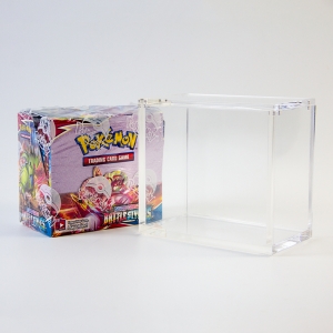 Clear lucite PTCG protector case acrylic booster box for Pokemon 