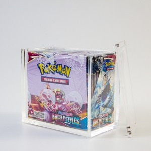 Wholesale perspex Pokemon TCG boxes acrylic booster box case 