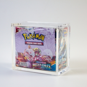 Magnetic lid perspex PTCG Pokemon acrylic booster box case 