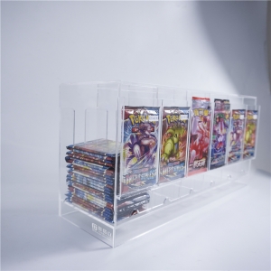 YAGELI long perspex acrylic booster pack dispenser for Pokemon MTG 