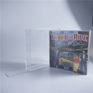Sliding lid Ticket To Ride acrylic comic book display cases wholesale 