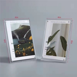 Wholesale clear 8x10 lucit acrylic photo picture frame with holder 