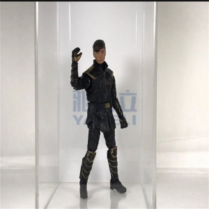 Acrylic doll action figure storage box for display 