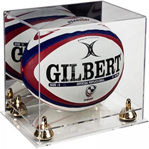 ACRYLIC FULL SIZE RUGBY DISPLAY CASE 