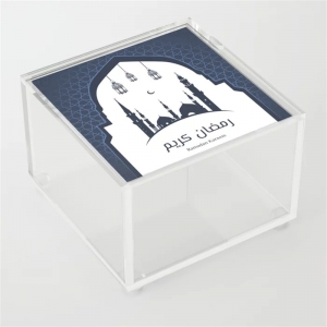 Background Arabic Ramadan kareem muslim Lantern acrylic boxes 