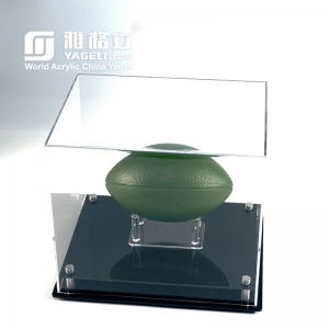 Wholesale clear acrylic mini football basketball display case 