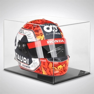 Wholesale clear acrylic mini 1:2 1:4 sports helmet display case 
