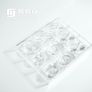Wholesale transparent acrylic tic tac toe type games 