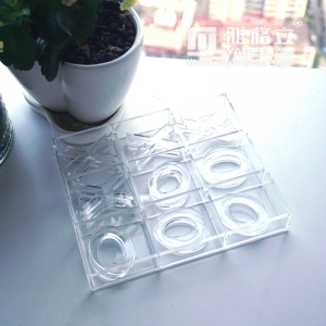 Luxe clear lucite acrylic tic tac toe board games 