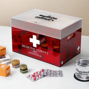 Luxury Custom Lucite Acrylic Medicine Cabinet Chest 