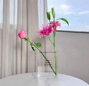 Acrylic Book Shaped Flower Vase 