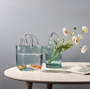 Acrylic Glass Vase Tote Bag Fish Tank 