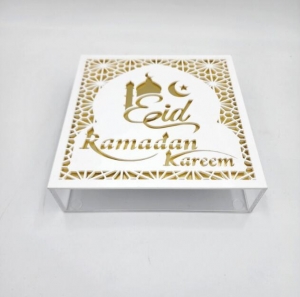Islamic Muslin Ramadan Eid Mubarak Acrylic box 