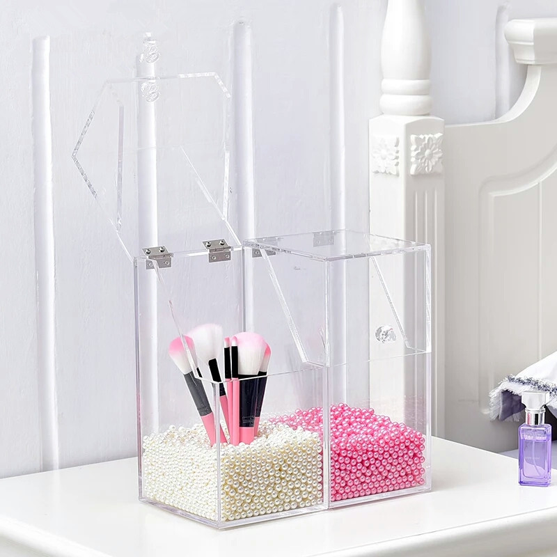 acrylic makeup brushes holder