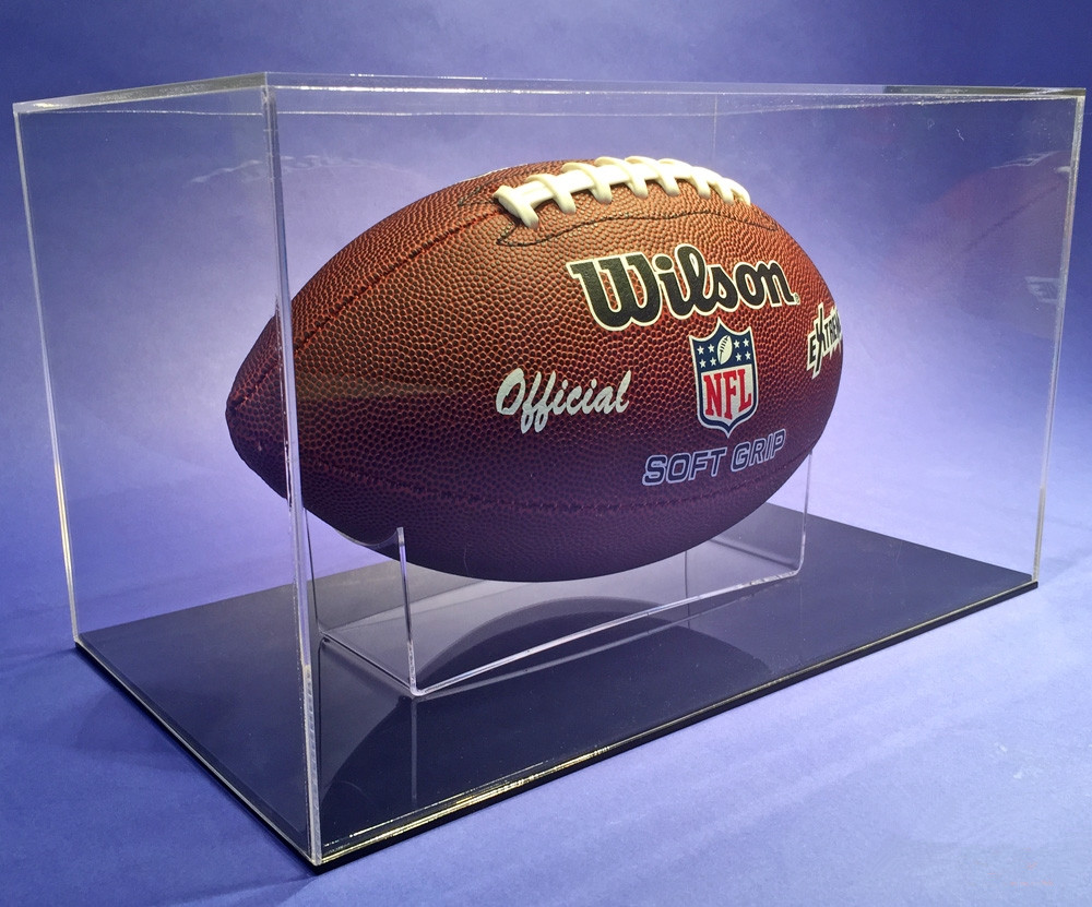 Factory Price American Football Display Case With Black Base