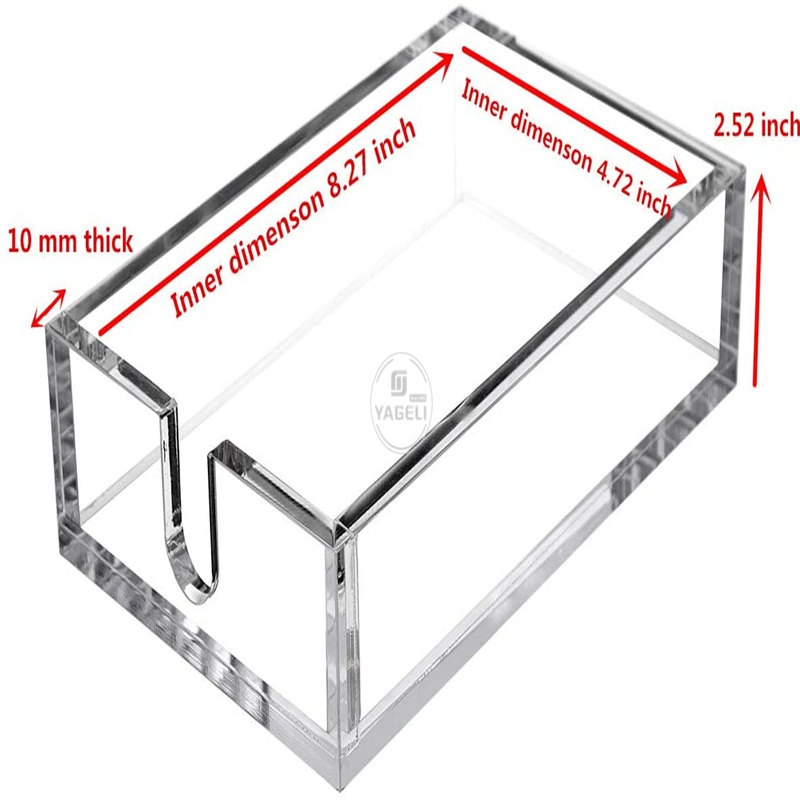 acrylic napkin holder tray