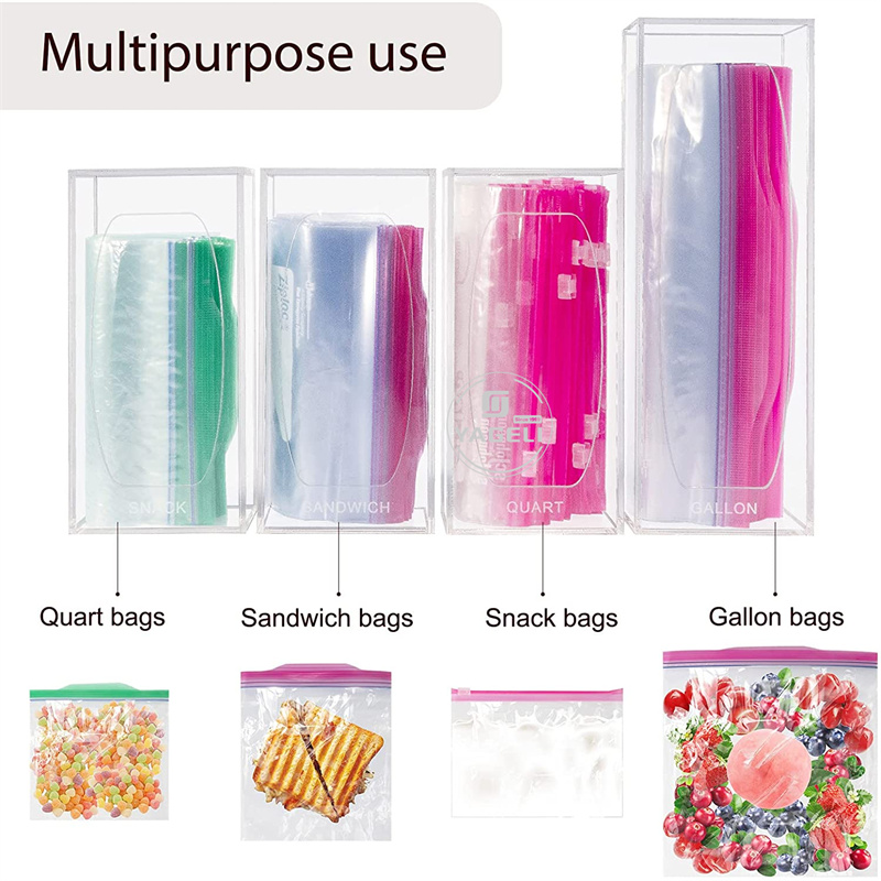 acrylic ziplock organizer