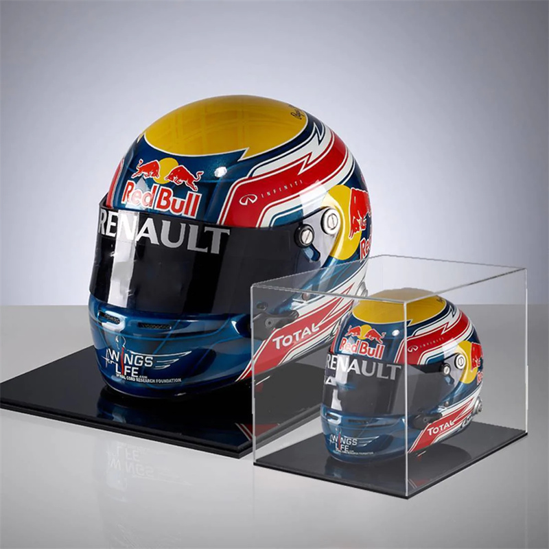 mini acrylic helmet display case