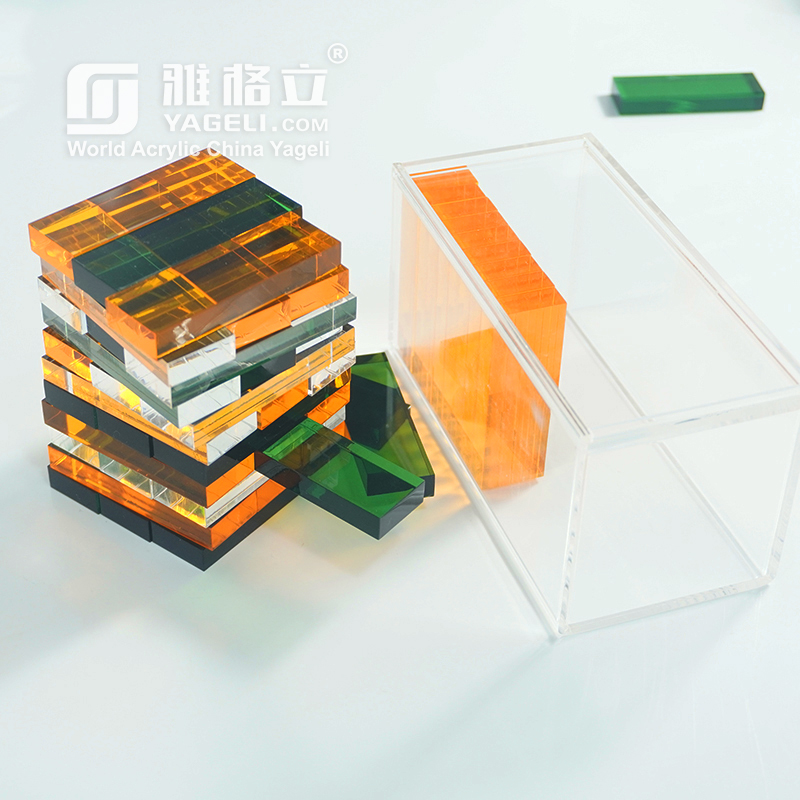 acrylic tumbling tower blocks