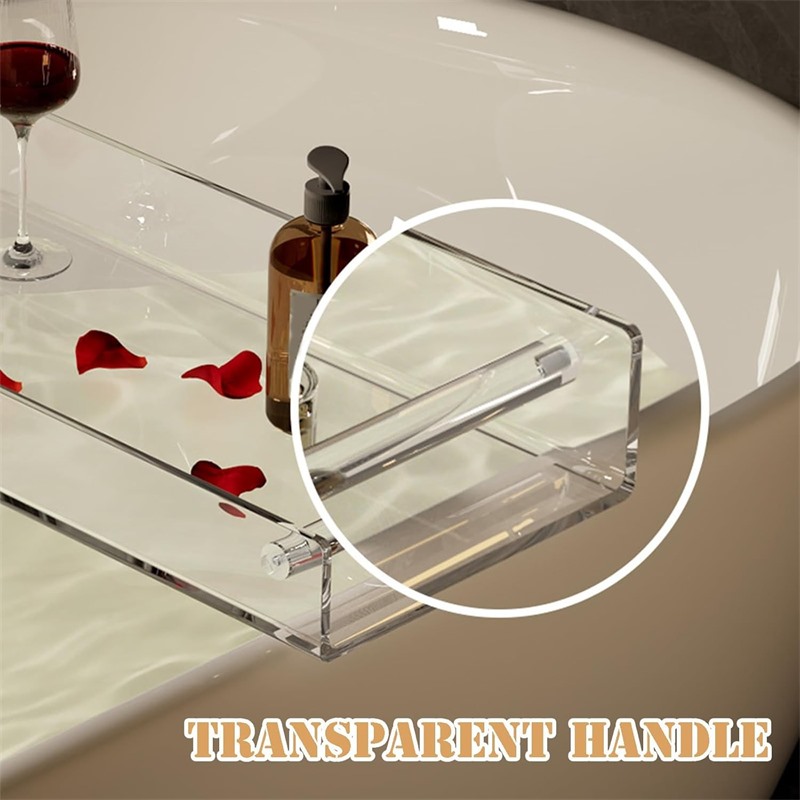 Clear Acrylic Bathtub Trays