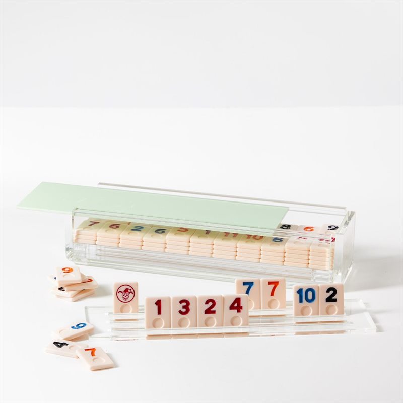 Acrylic Rummikub Rummy Tile Set