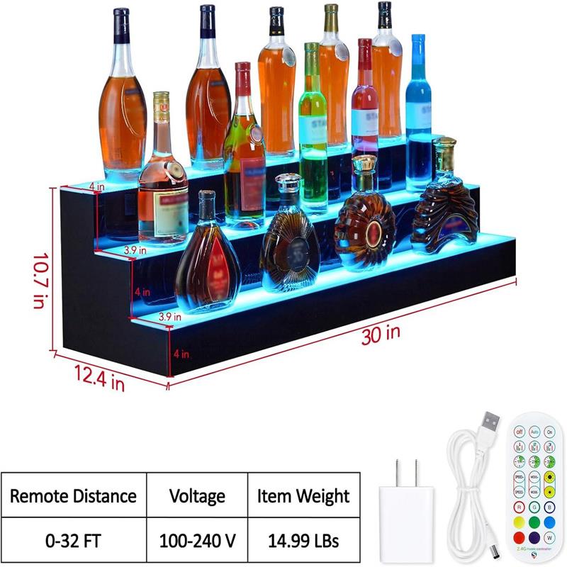 RGB color changing wine stand