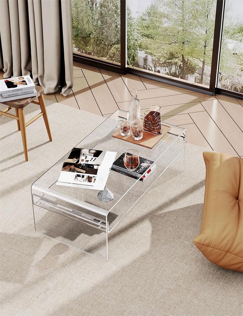 acrylic clear coffee table