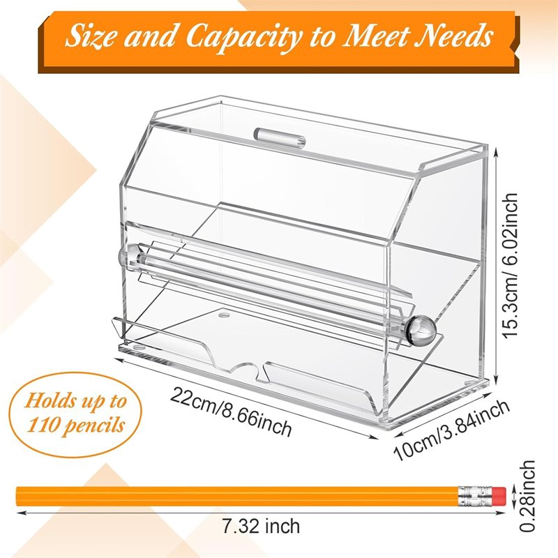custom acrylic pencil dispenser