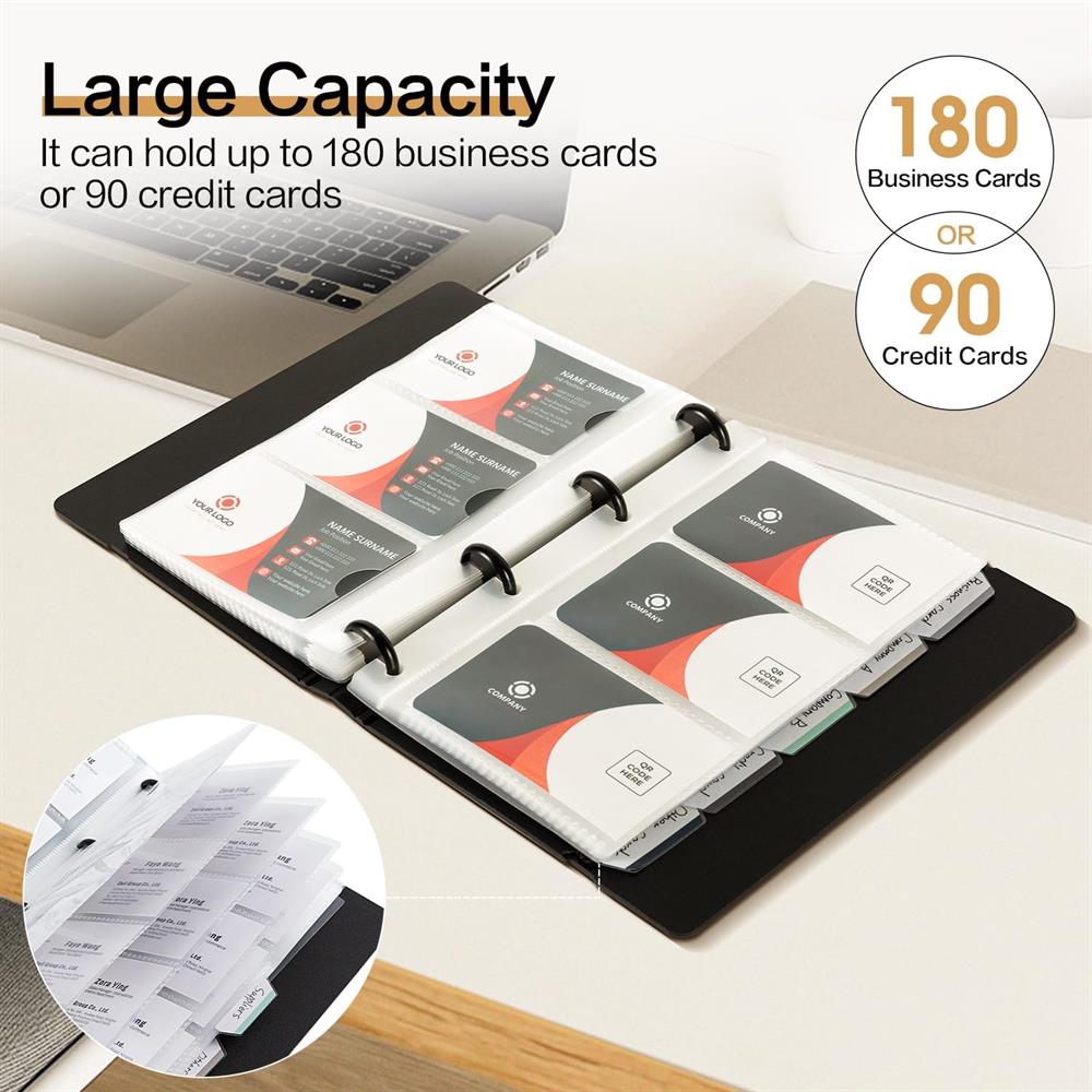 business card holder binder