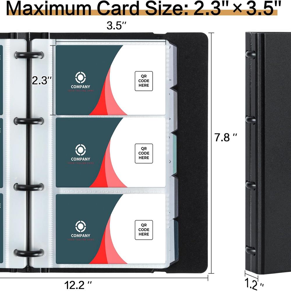 business card holder binder