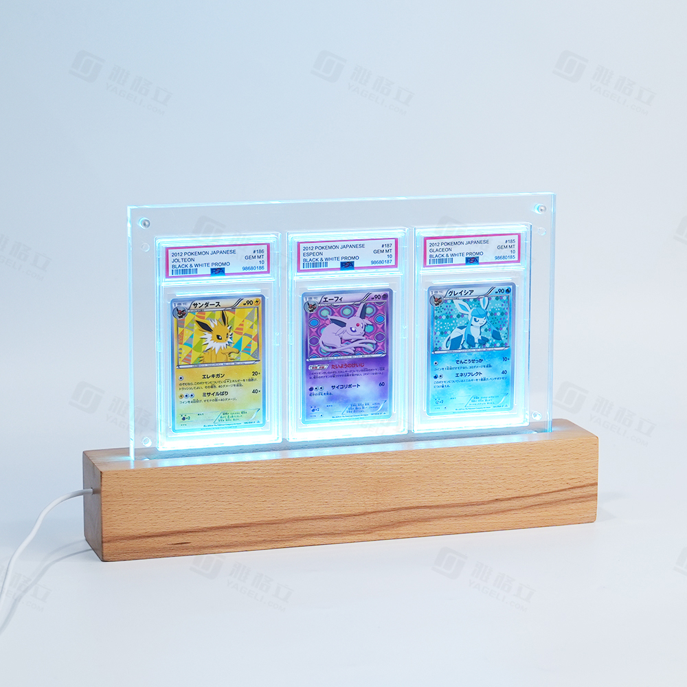 wooden base psa stand