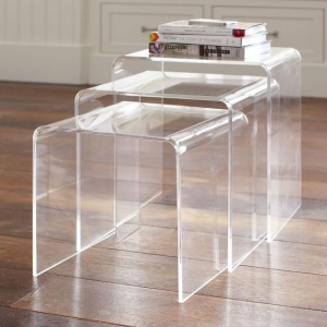 Modern 15mm clear Acrylic Console Table for home decoration 