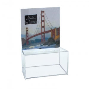 Custom acrylic suggestion donation box 