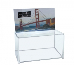 Custom acrylic suggestion donation box 