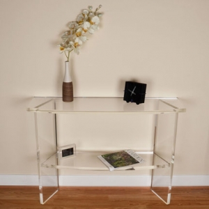 Modern 15mm clear Acrylic Console Table for home decoration 