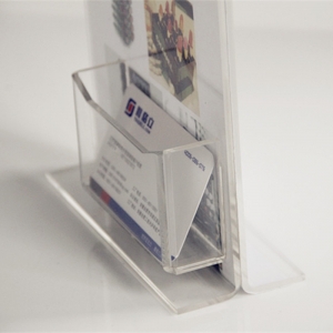 Customized Clear Sign Leaflet Poster Acrylic Holder For Countertop 