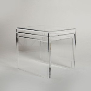 Clear sleek modern design acrylic Retail Display Bridges 