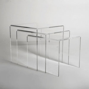 Clear sleek modern design acrylic Retail Display Bridges 